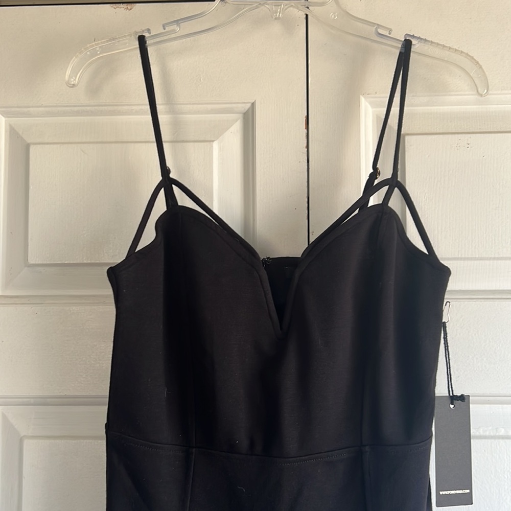 NWT little black strappy dress